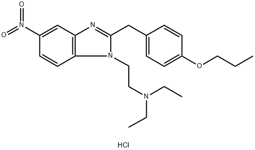 Δομή υδροχλωριδίου Protonitazene