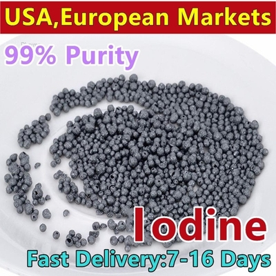 Υψηλής καθαρότητας Prilled Iodine CAS 7553-56-2 Iodine Balls Large stock